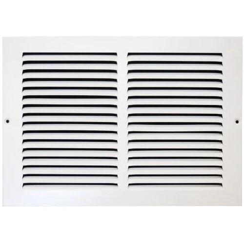 Metal-Fab 12″ X 8″ Heavy Gauge Steel Flat Stamped Face Return Air Grille
