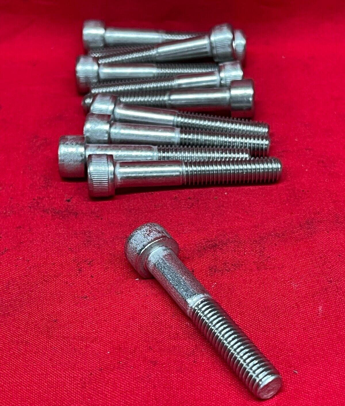 SOCKET HEAD CAP SCREW M8-1.25 X 50MM STAINLESS STEEL 55MM OAL **LOT OF 11**