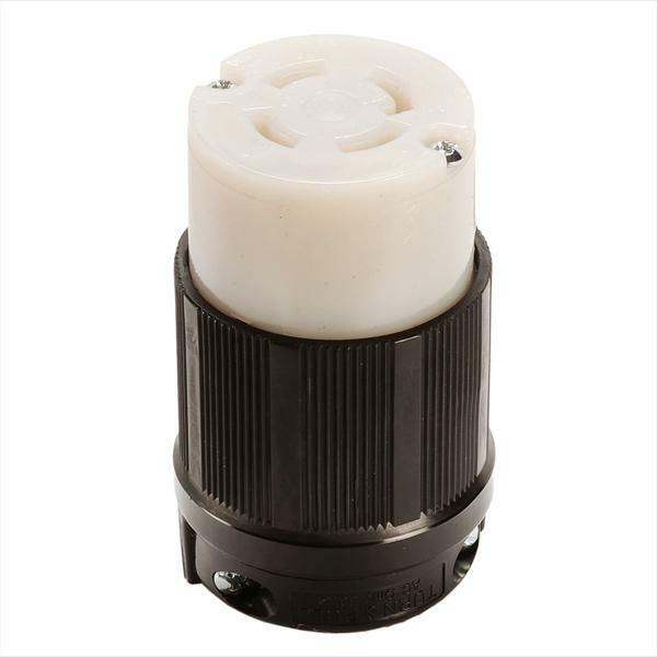 Grounding Locking Connector, 30A 480V AC, 3 Pole 4 Wire, cUL Listed, NEMA L16-30