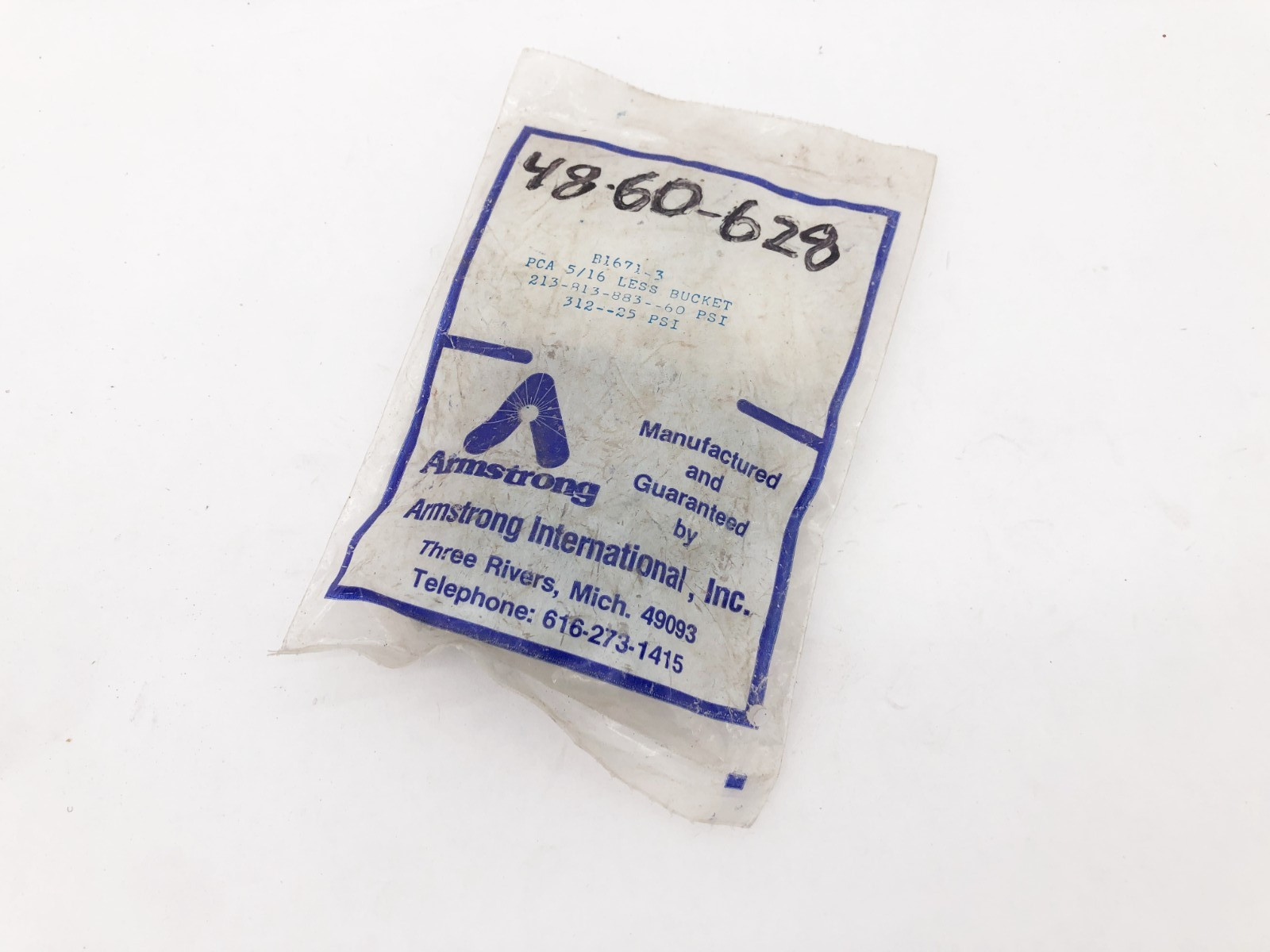 New Armstrong B1671-3 Repair Kit PCA 5/16 ” LESS BUCKET 213 813 883 312 60psi