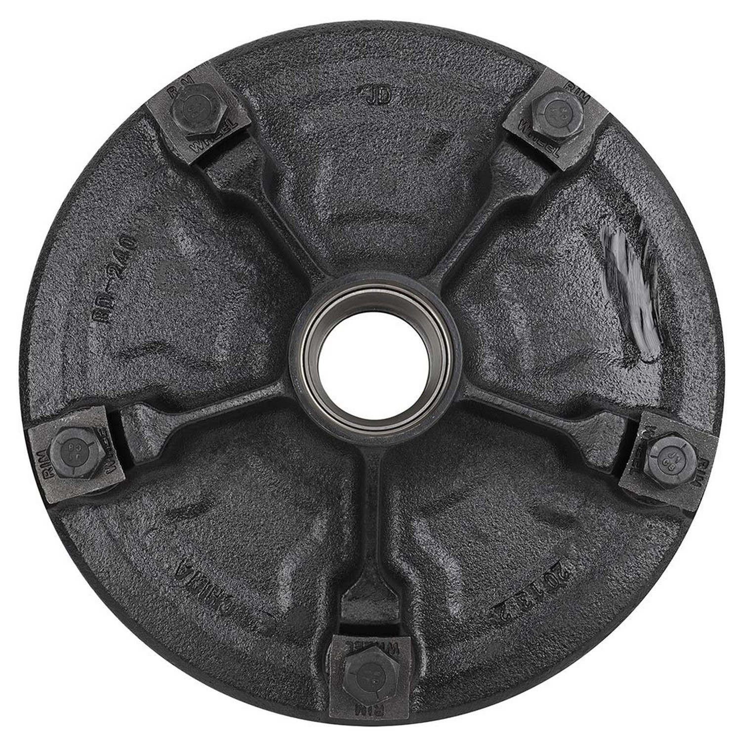 SCITOO 3500 lb 12×2 Trailer Hub with Brake Drum fits 5 on 9.4 L68149 x LM6704…