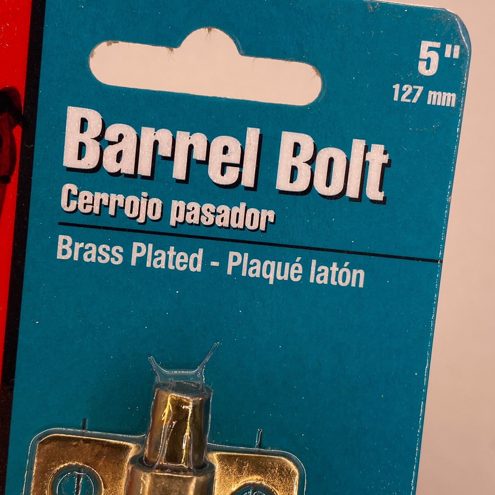 Ultra Hardware Barrel Bolt Brass Plated Steel 60883 5″ 127mm🔔