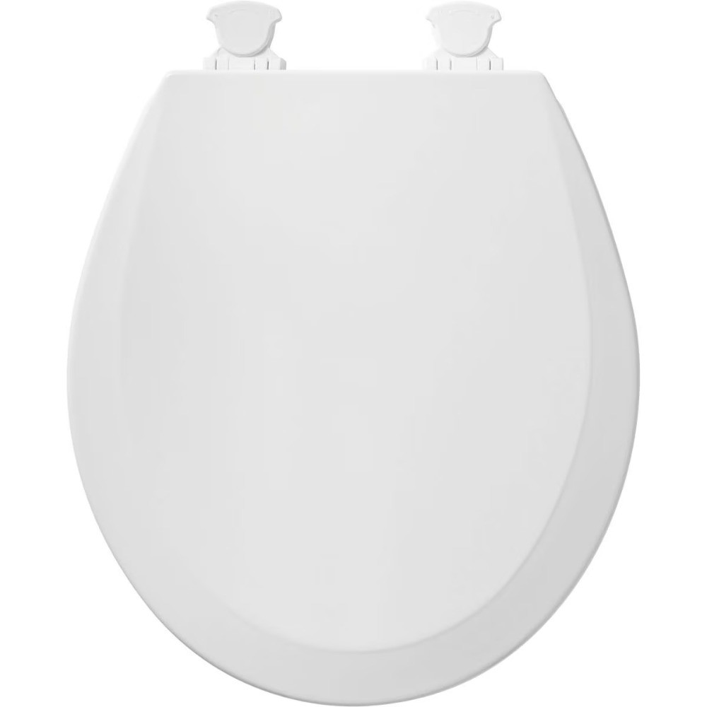 500EC062 Round Closed Front Toilet Seat with Cover, Ice Grey