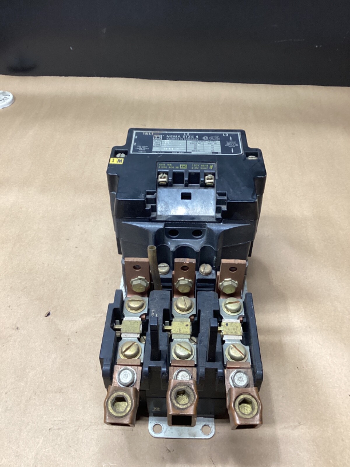 SQUARED NEMA SIZE 4 8536 SERIESA 200/230/380/460/575vac40/50/75/100hp #105F61FML
