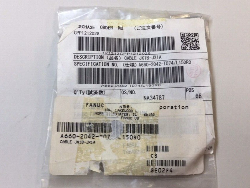ONE Fanuc A6602042T074/L150R0 Cable JX1A-JX1B A6602042T074#L150R0 2042-T074