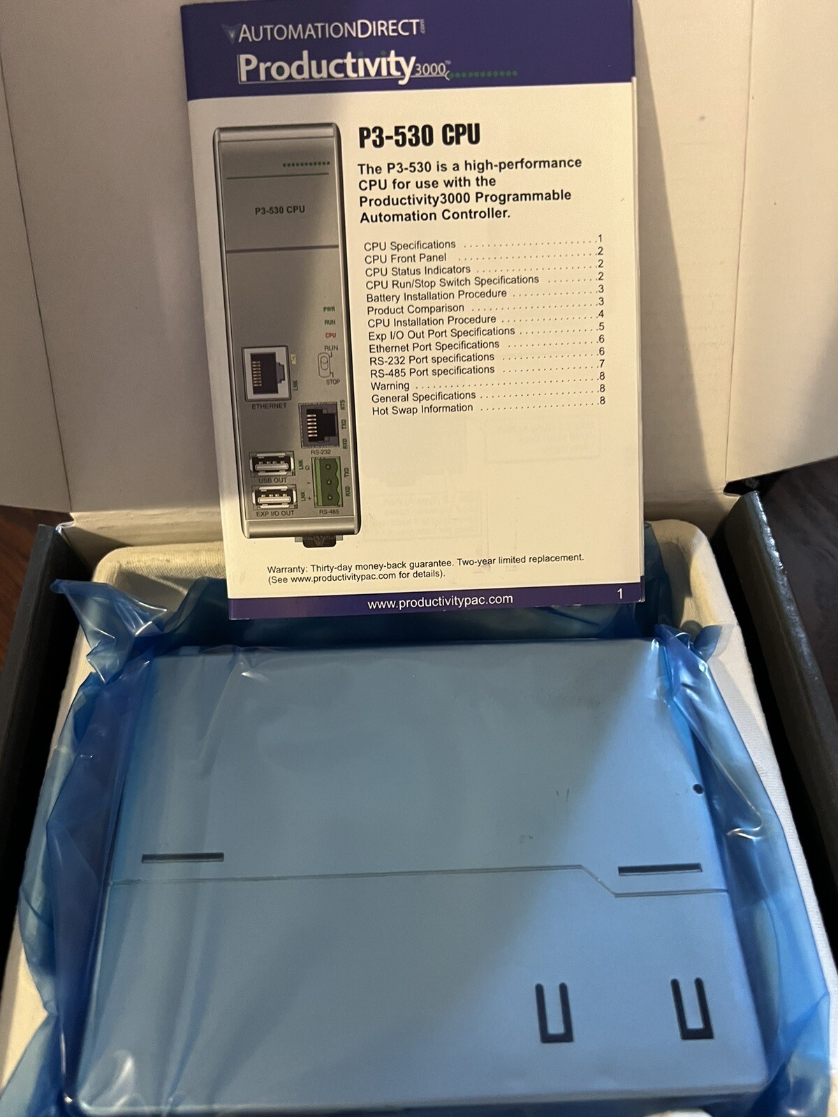 *NEW* AUTOMATION DIRECT P3-530 Productivity 3000 CPU