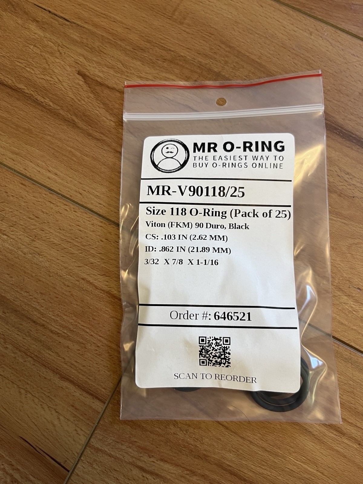 Mr. O-Ring Lot — 7 bags of assorted o rings