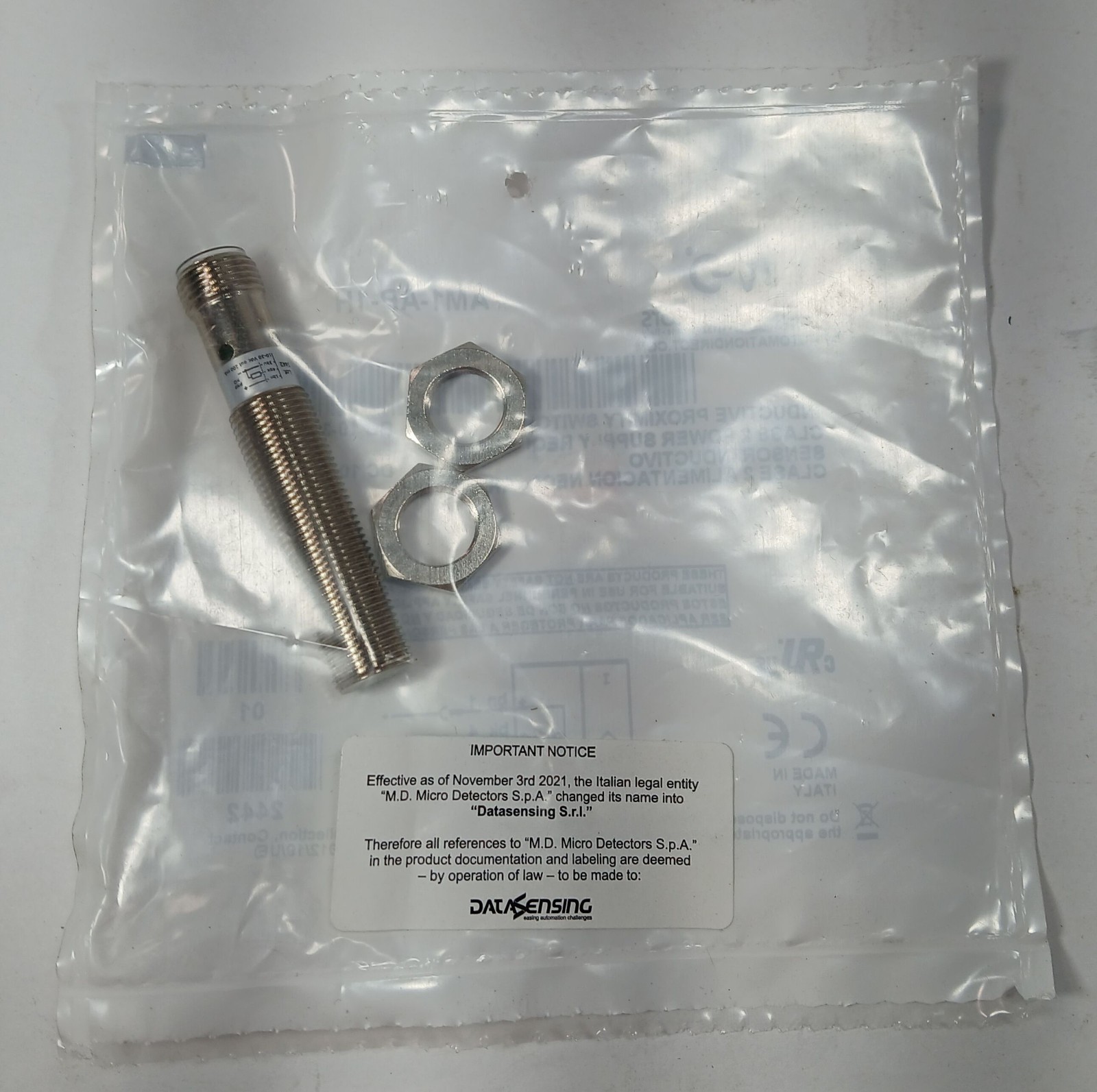 1 NEW MICRO DETECTORS AM1-AP-1H INDUCTIVE PROXIMITY SWITCH NNB ***MAKE OFFER***