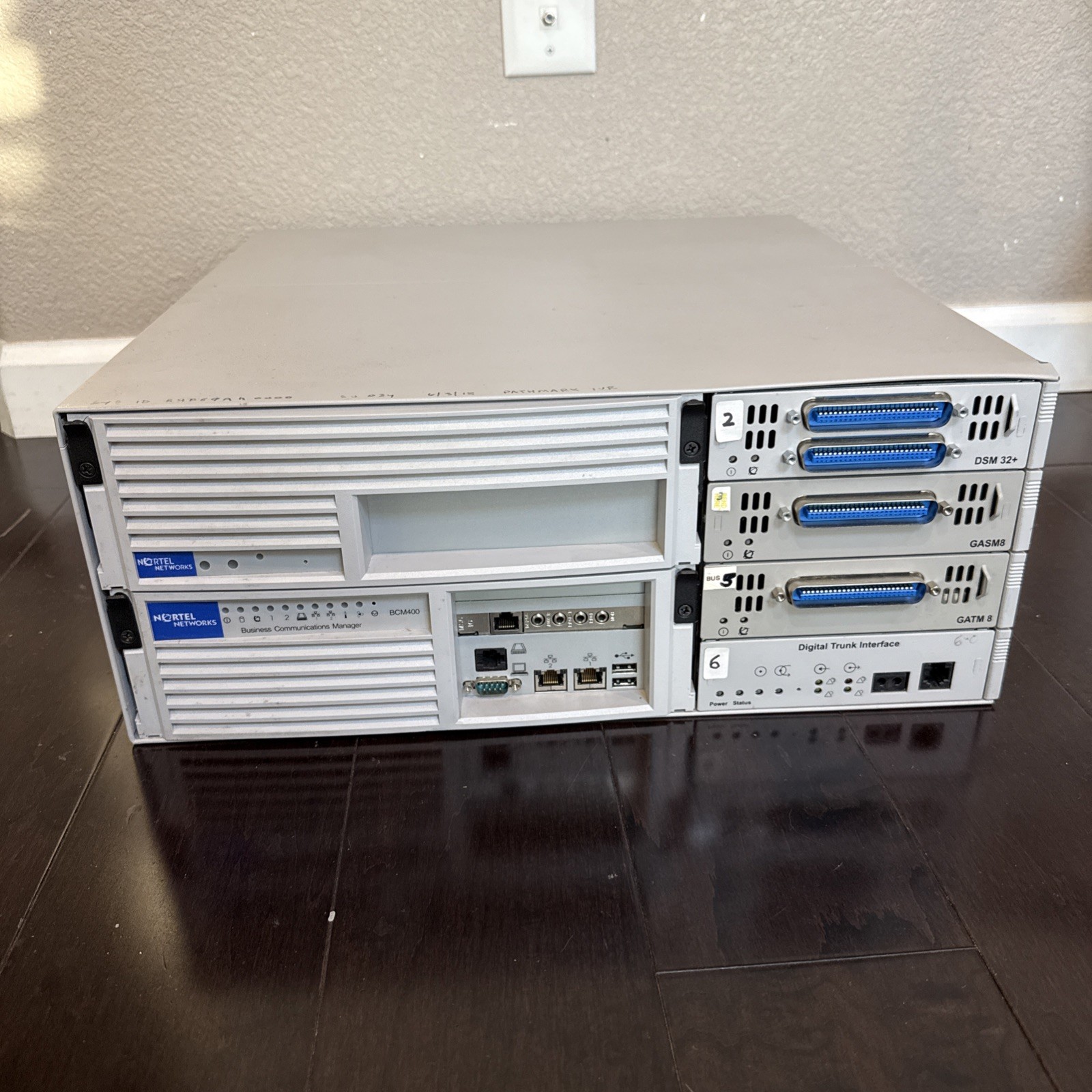 NORTEL BCM 400 Business Communications Manager 400 DSM 32+ GASM8 GATM8 Untested