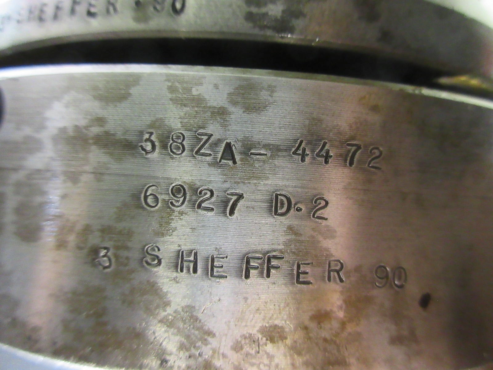 OKUMA LB15 CNC LATHE SHEFFER 90 PNEUMATIC COLLET CHUCK NOSE 38ZA-4472 6927 D-2