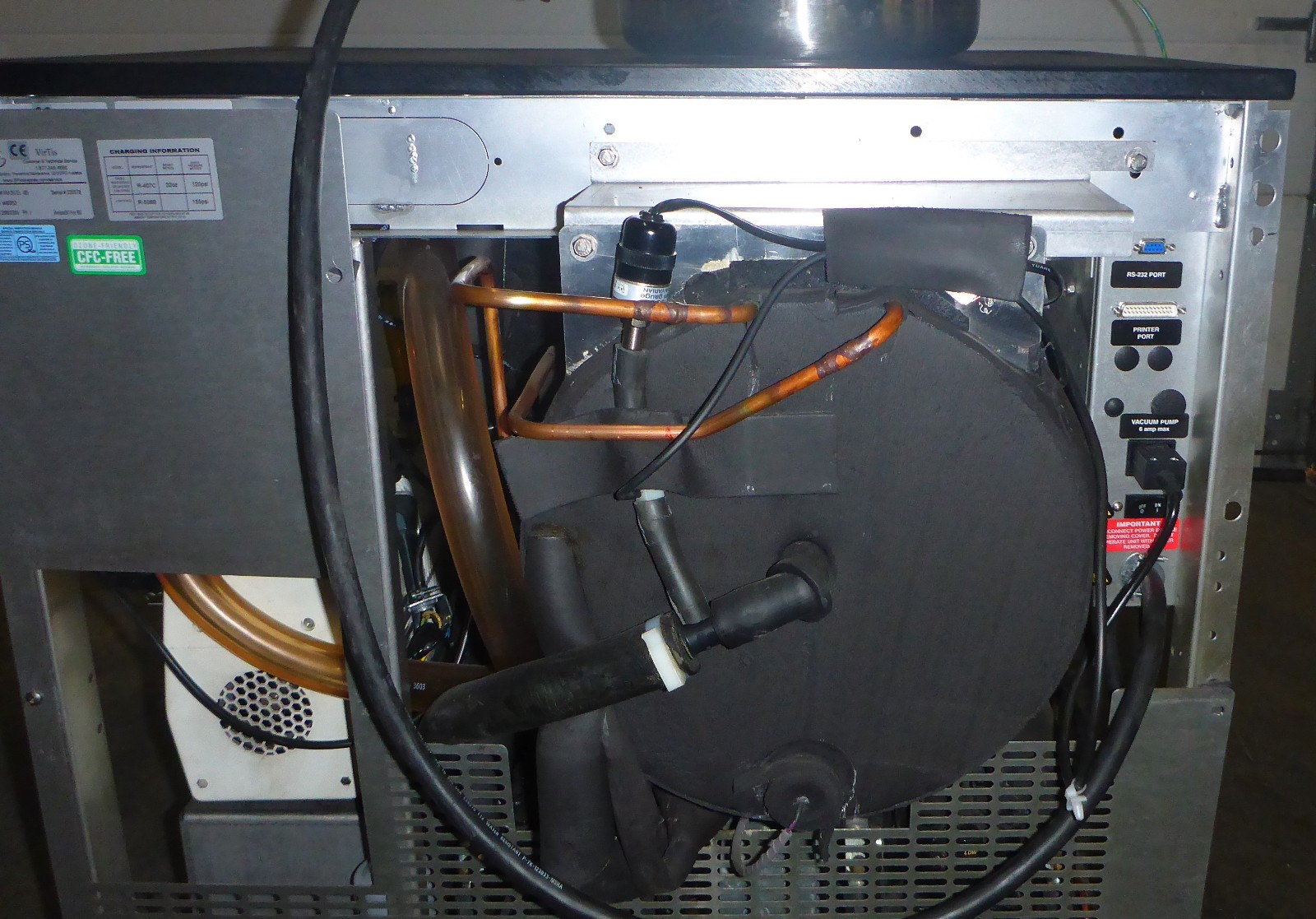 VIRTIS FREEZEMOBILE 35EL FREEZE DRY SYSTEM 440134 WITH TRIVAC VACUUM PUMP