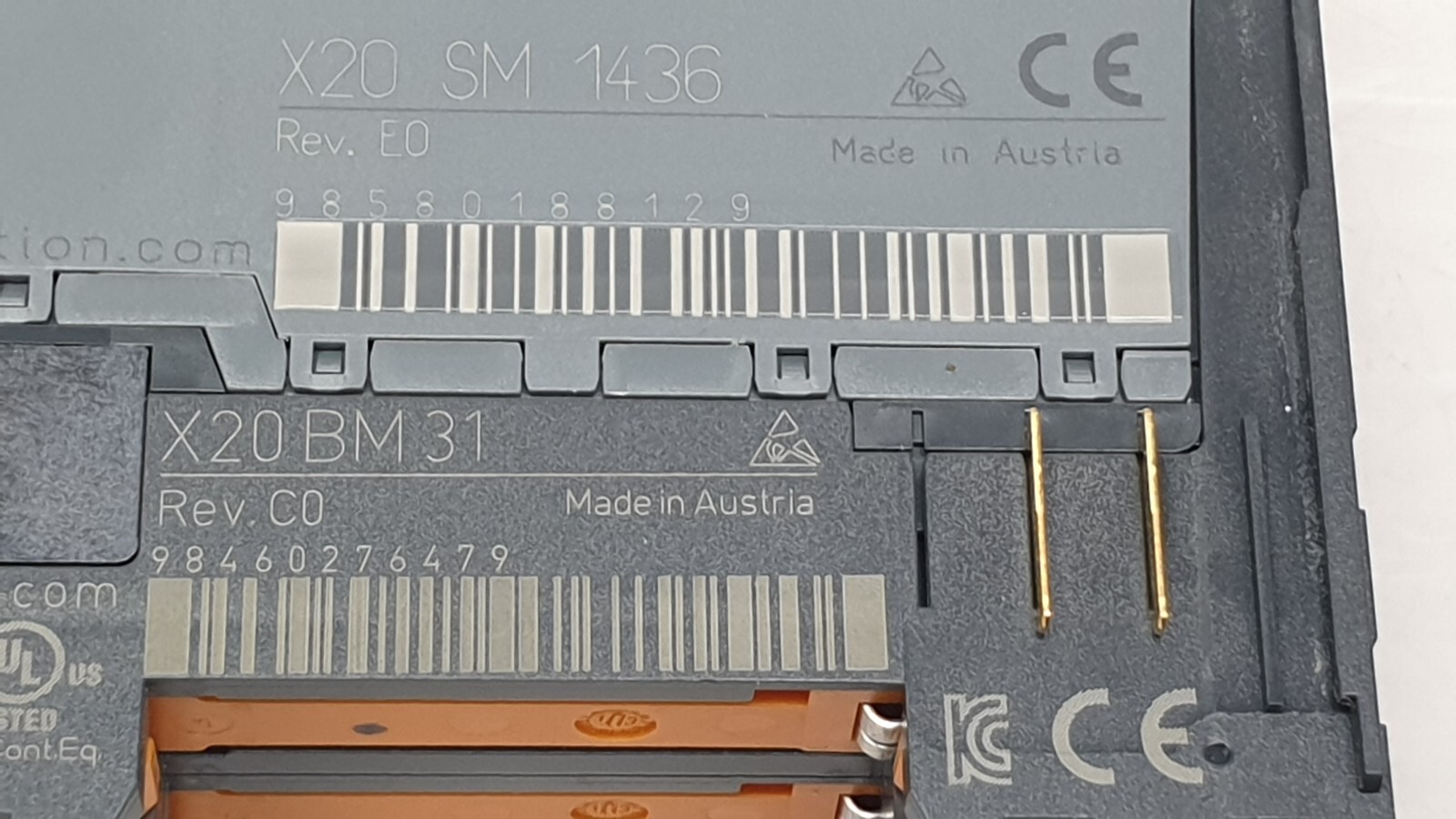 B&R X20 SM 1436 Module, Rev. E0 with X20 BM 31 Base Module
