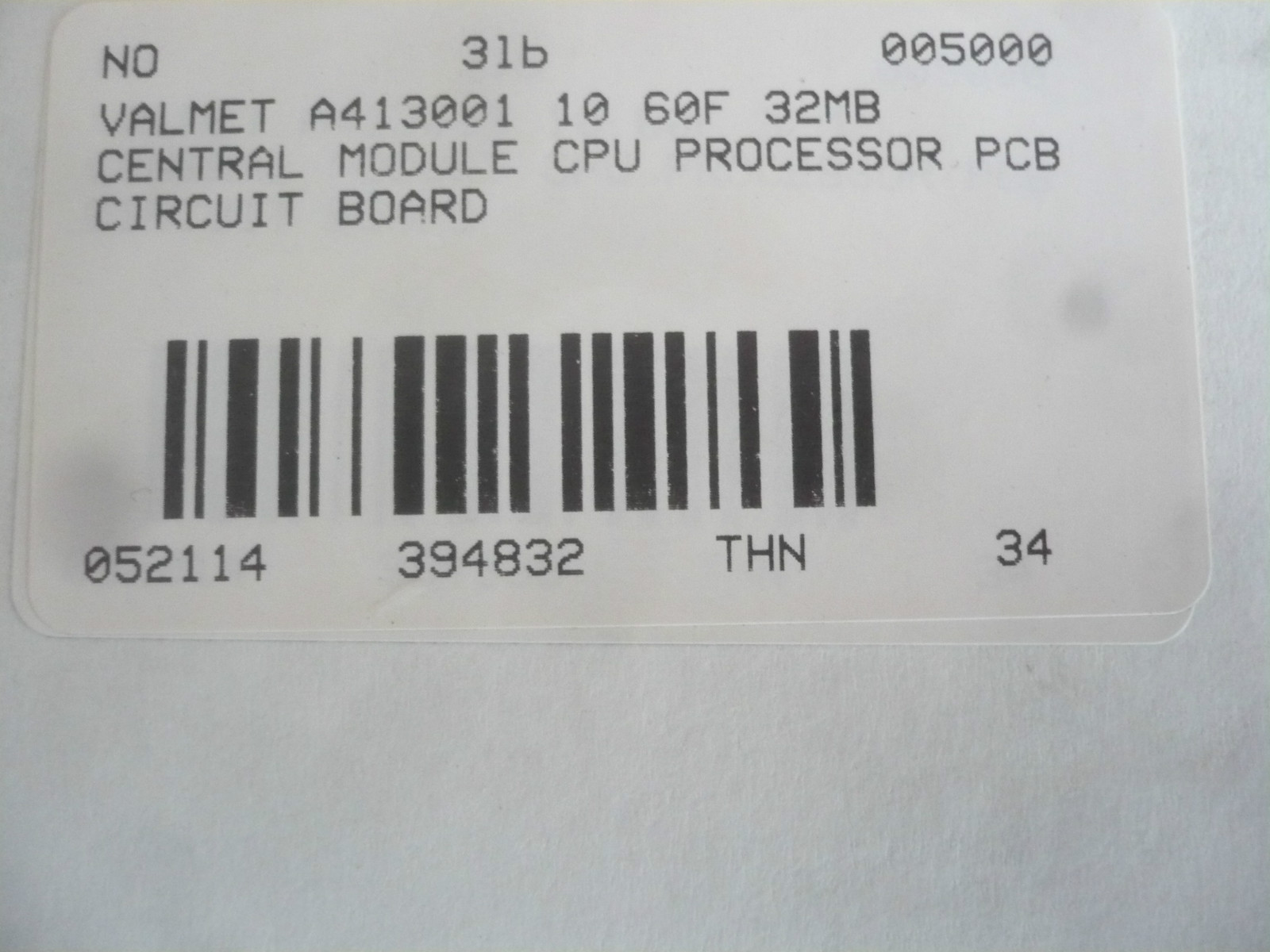 New Valmet A413001 11 60F 32MB Central Module CPU Processor Circuit Board