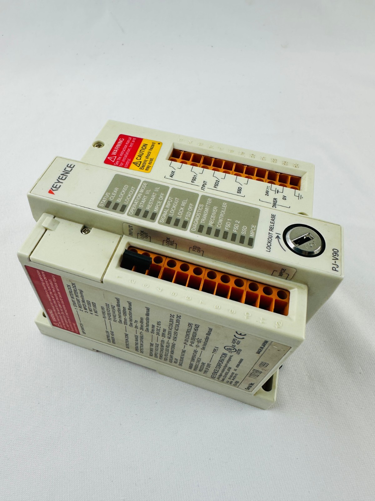 Keyence PJ-V90 Safety Light Curtain Main Controller