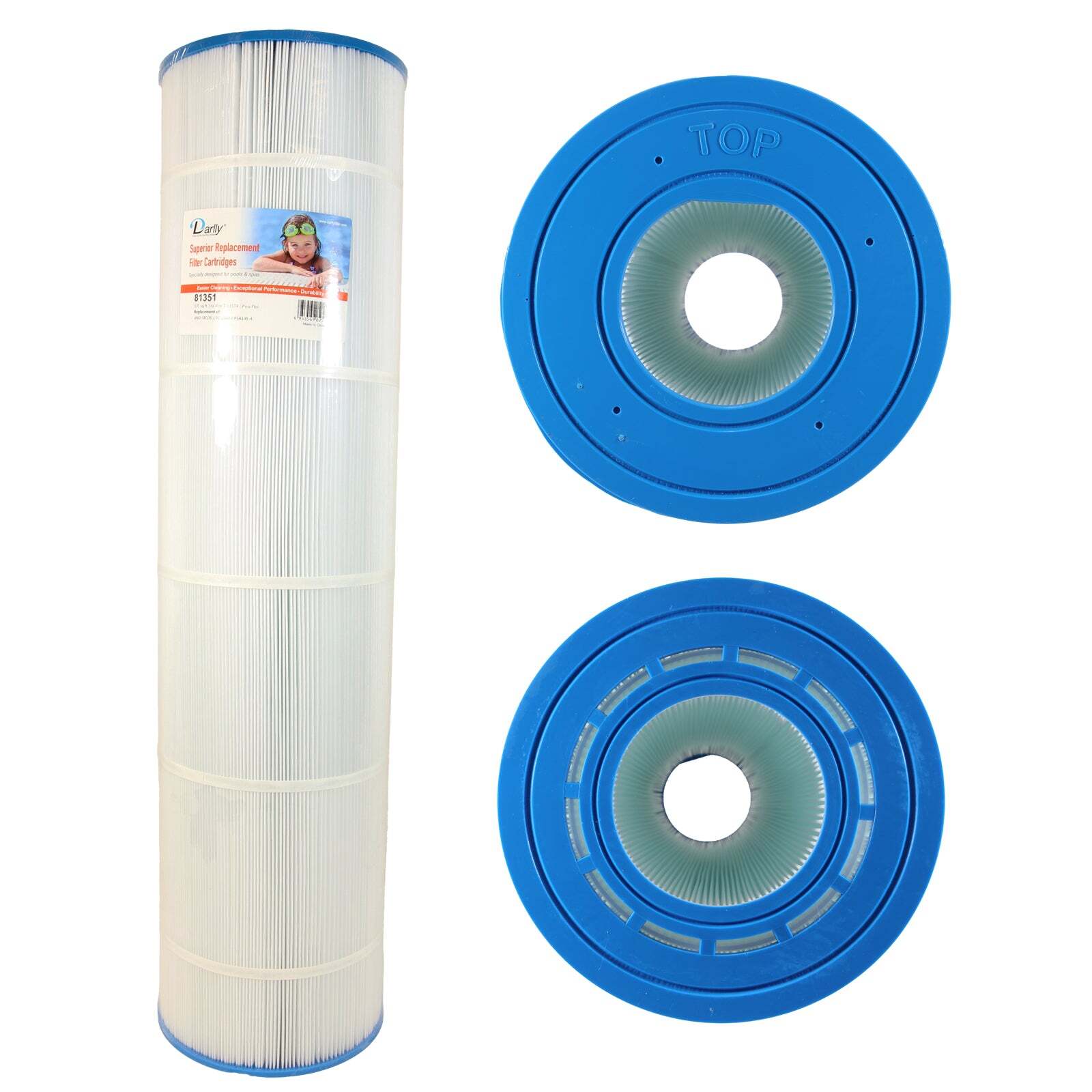 Darlly Filtration 81351 Cart 135 Sqft (4-3/16 Ot, 4-3/16 Ob, 8-11/16 Dia)