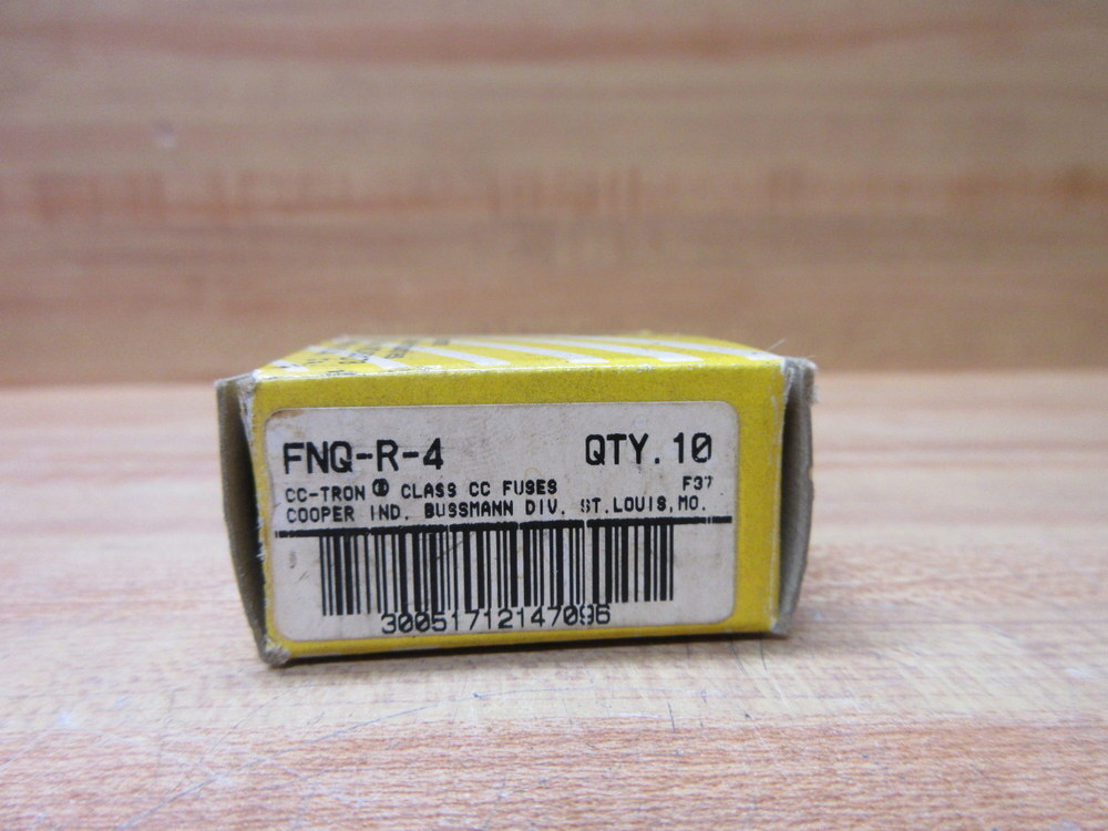 Buss FNQ-R-4 Bussmann Fuse Cross Ref 6F117 (Pack of 10)