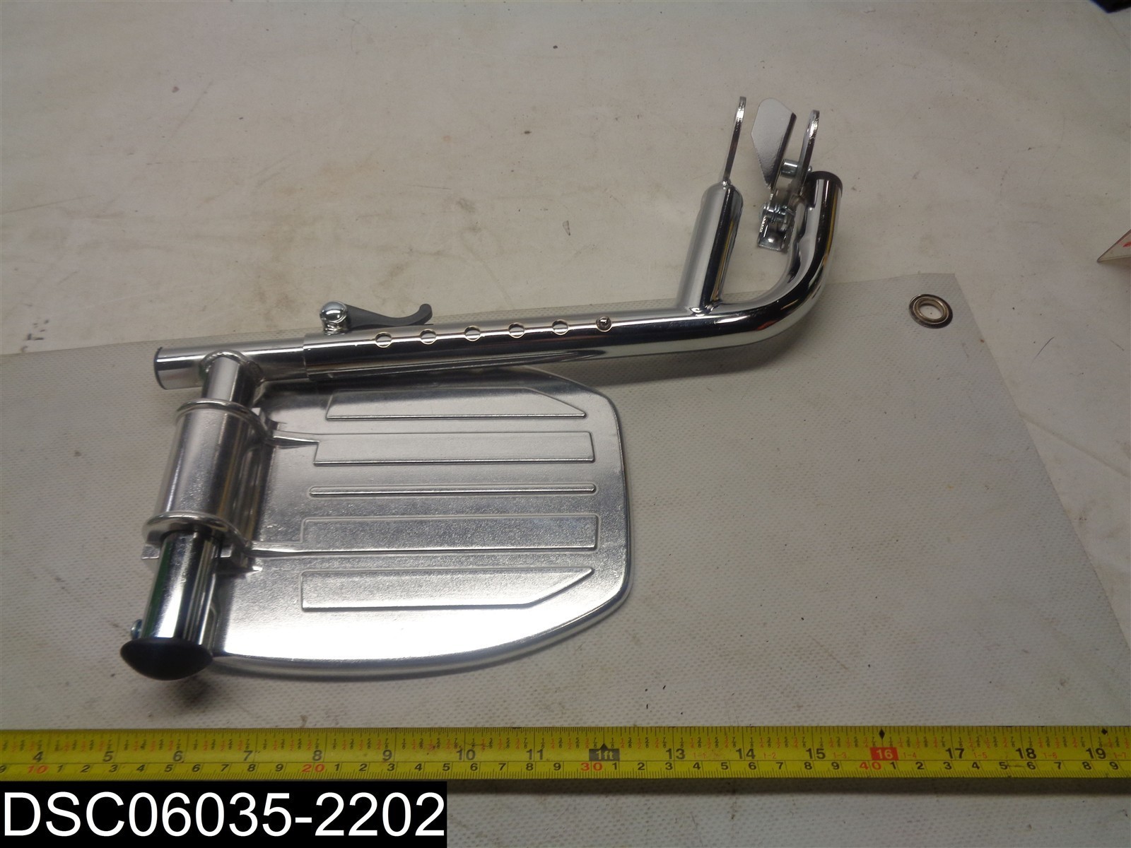 6 Hole Adjustable Wheel Chair Right Foot Rest