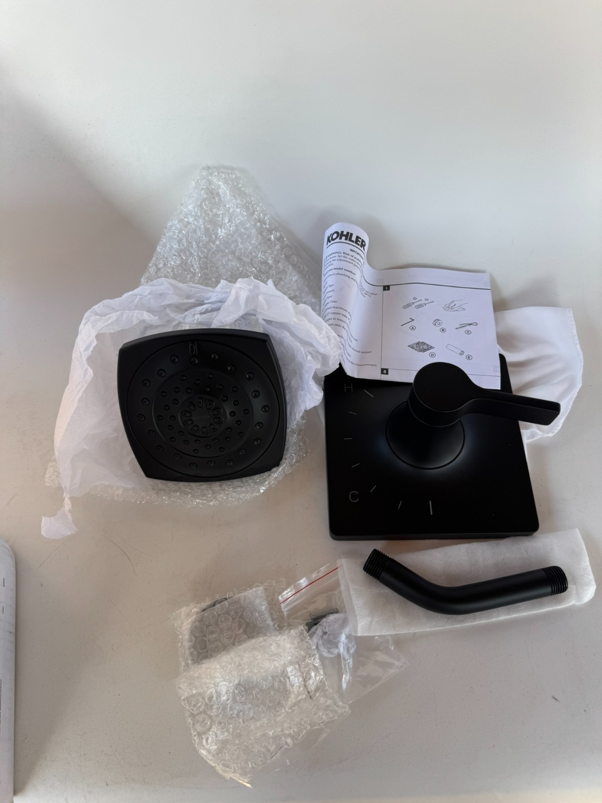Kohler Venza TS28128-4G-BL Shower Trim Kit Matte Black Open Box