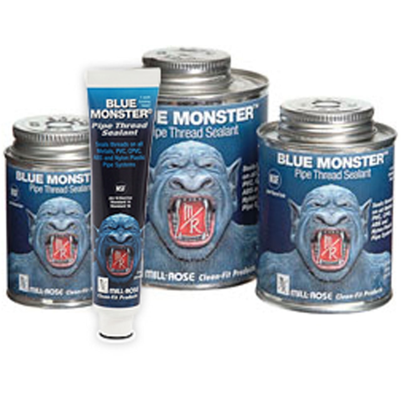 Blue Monster Pipe Joint Compound 8 Oz Heavy Duty Industrial Blue Waterproof