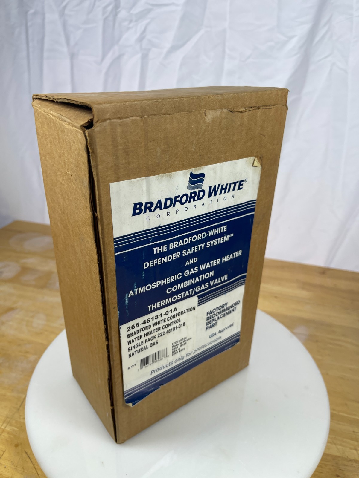 Bradford White 222-46181-01B NG Water Heater Gas Valve OEM