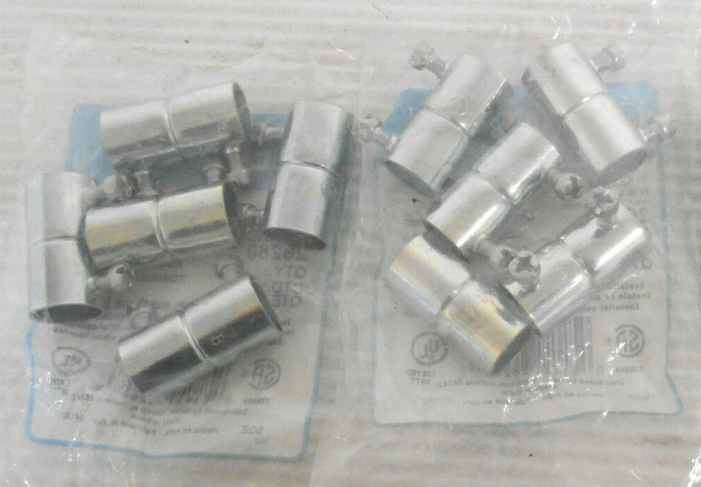Halex EMT 26280 Set Screw Coupling 1/2″ (Lot of 10)