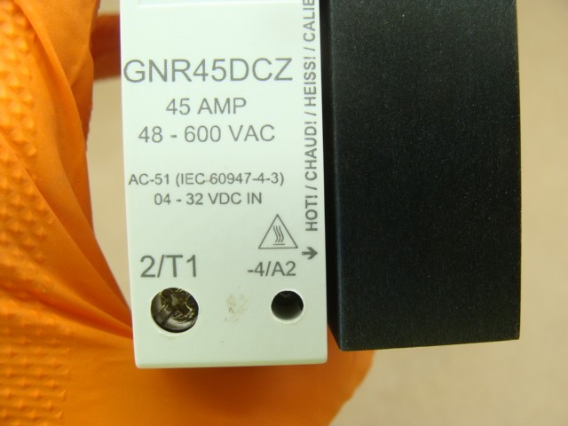 CRYDOM SOLID STATE RELAY DIN RAIL MOUNT GNR45DCZ 45A 48-600VAC
