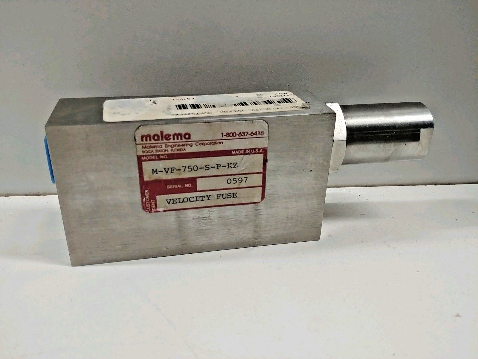 NEW OLD STOCK! MALEMA VELOCITY FUSE M-VF-750-S-P-KZ
