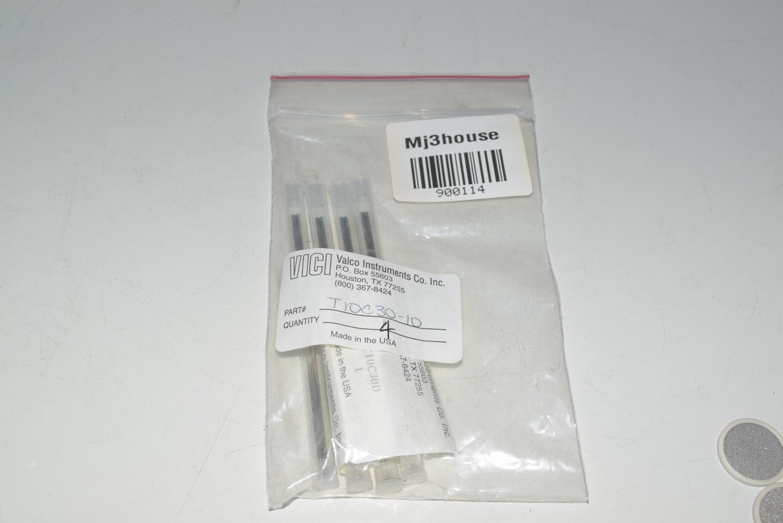 VICI Valco Tube-kit 1/16″, .030″/.75mm 10 cm long, 316SS #900114-AL4