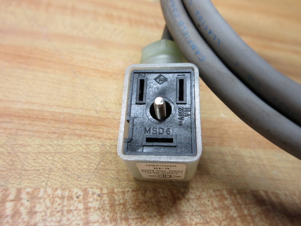 Canfield MSD6 Solenoid Connector W/Cable