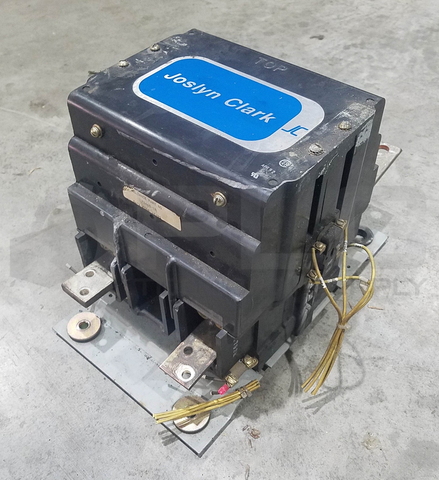 JOSLYN CLARK RDP5-11100 DEFINITE PURPOSE MOTOR STARTER CONTACTOR