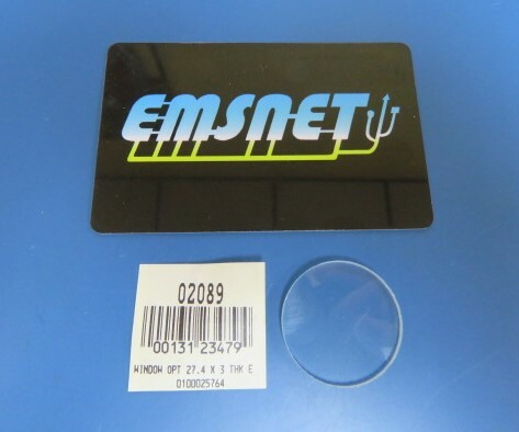EDMUND SCIENTIFIC 02089 Qty of 8 per Lot 27.5mm Dia. x 3mm Window, Grade 2