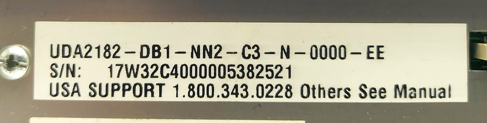Honeywell UDA2182-DB1-NN2-C3-N-0000-EE Universal Dual Analyzer