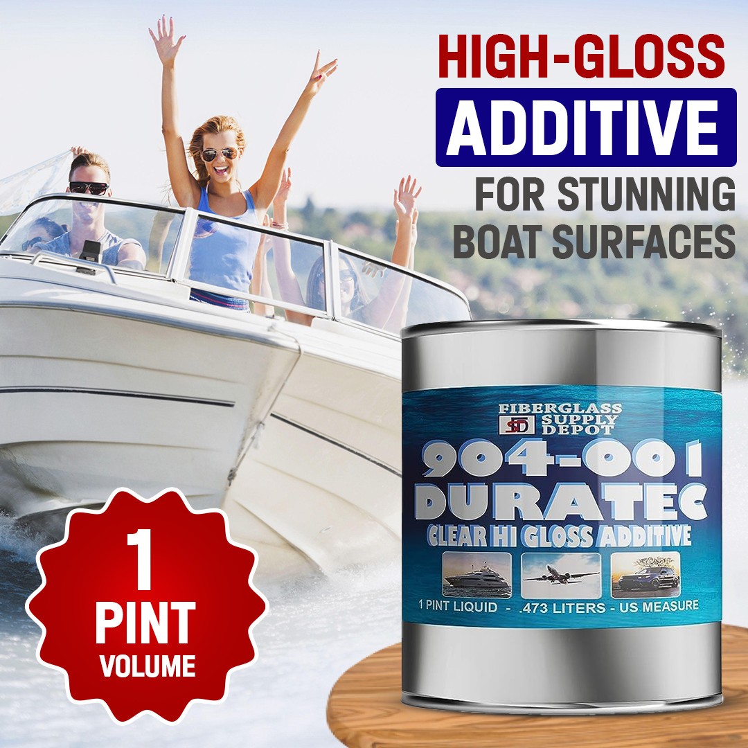 904-001 Duratec Clear Hi-Gloss Additive For Gelcoat 1 Pint Can