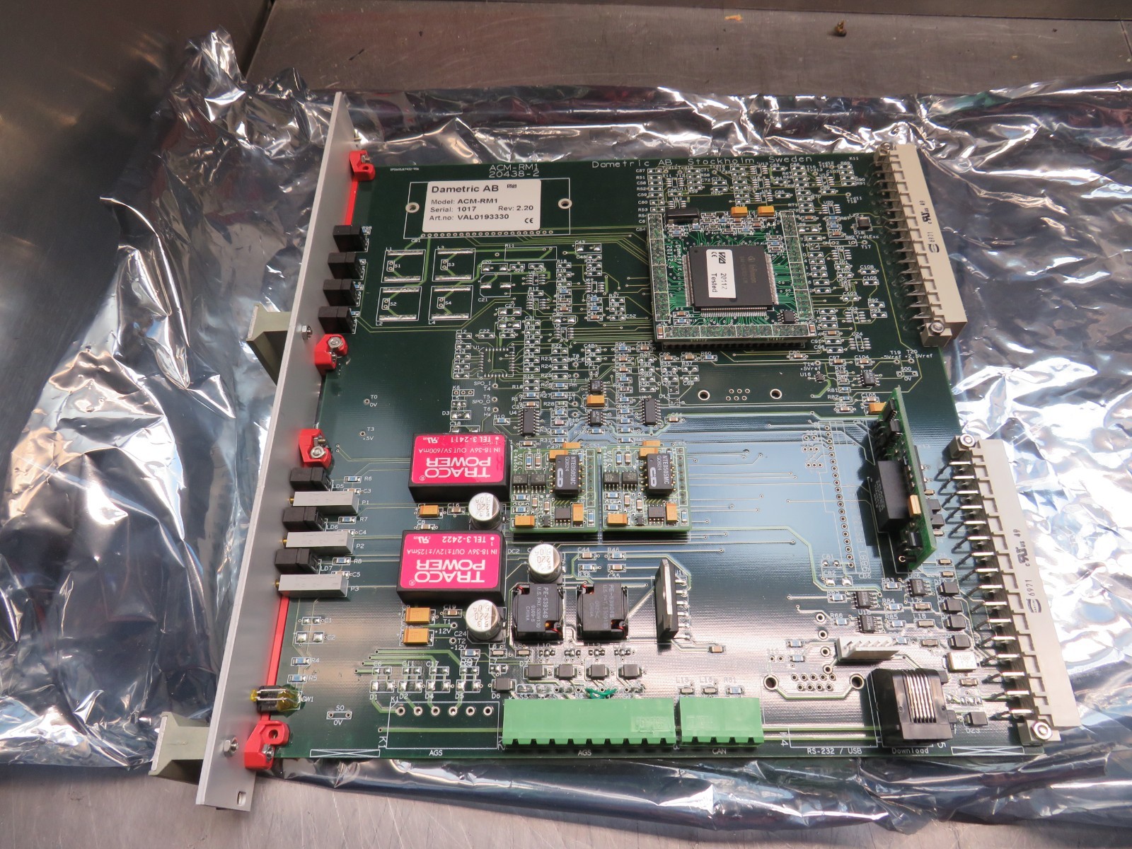 Dametric ACM-RM1 AGS Control Module REV 2.20 Valmet VAL0193330