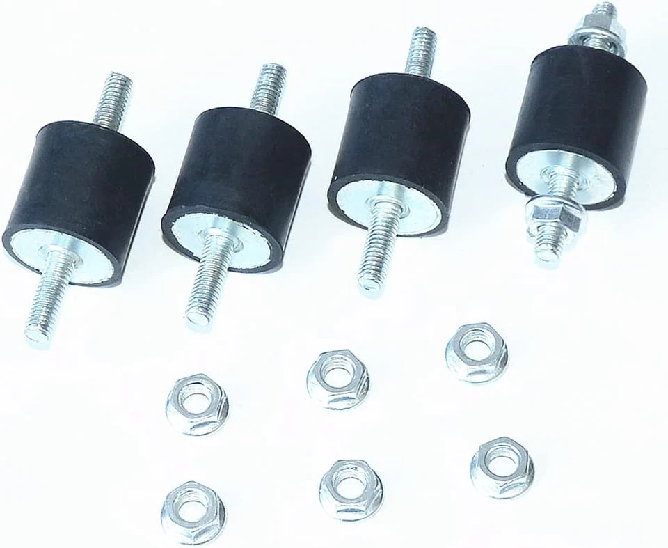 4Pcs 25 X 25Mm Rubber Mounts Rubber Vibration Isolator Mounts Shock Absorber wit