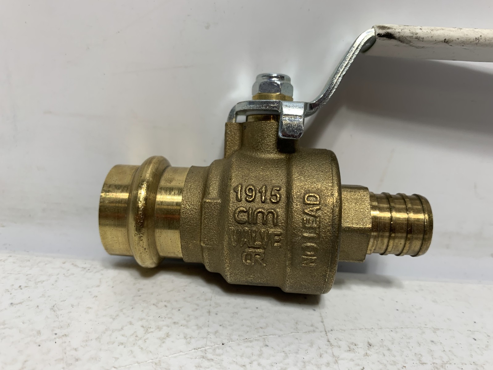 CIM 3/4″ Crimp x Crimp Brass Ball Valve ProPress