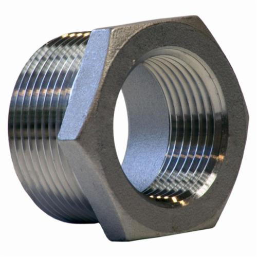 Merit Brass K614-0802 Hex Head Pipe Bushing, 1/2 x 1/8 in, 150 lb, 316 SS