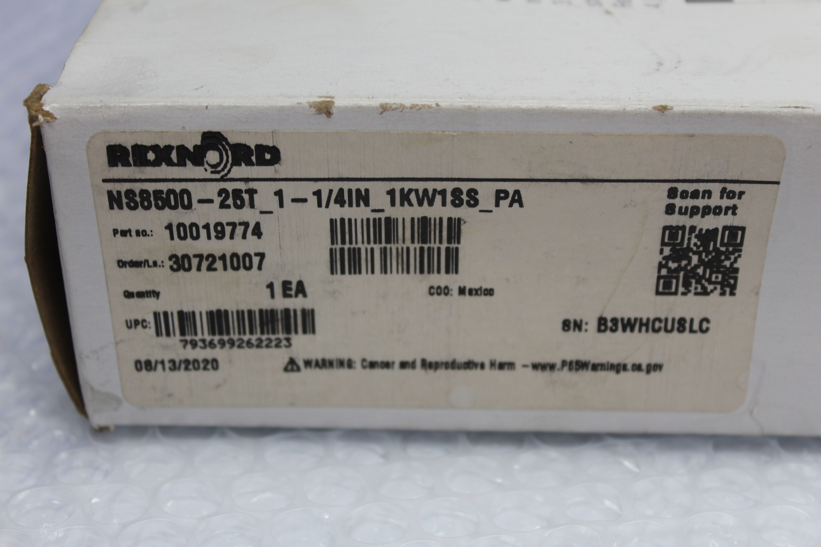 REXNORD NS8500-25T1_1-1/4IN_1K1SS_PA 10019774 SPROCKET NSMP