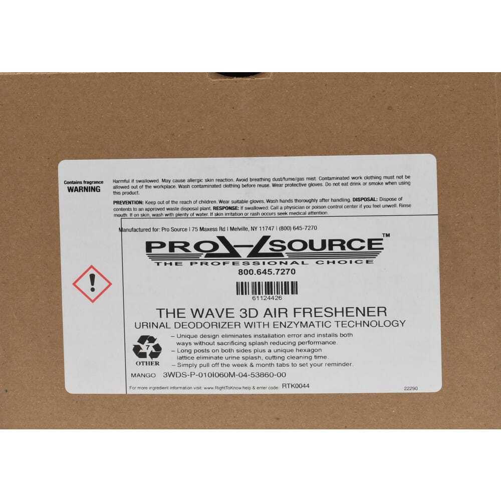 Pack of 10 PRO-SOURCE Urinal Screens: Orange, Mango Scented