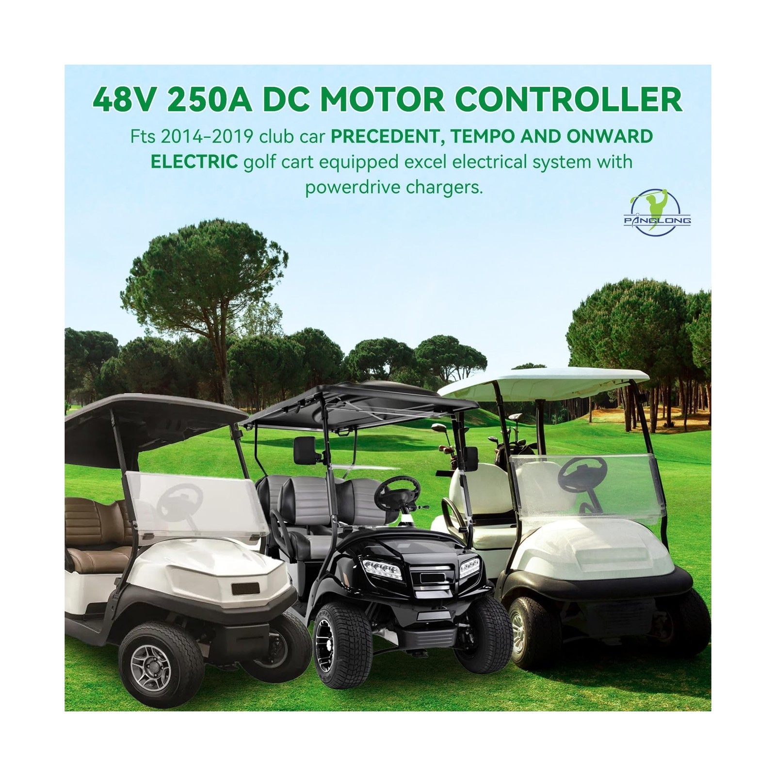 48V 250A Golf Cart Controller Fit Club Car Precedent Tempo Onward 2014-2019 OEM
