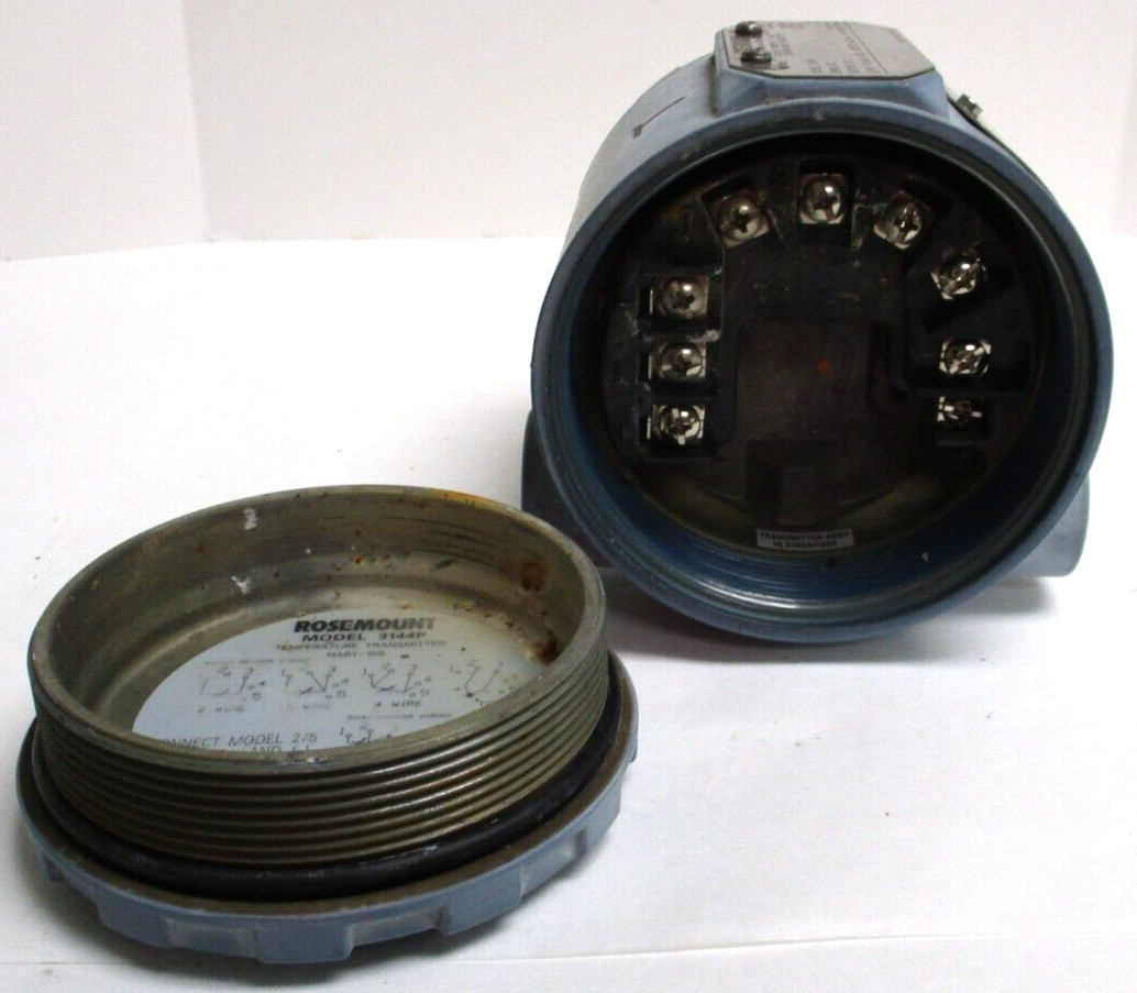 ROSEMOUNT TEMPERATURE TRANSMITTER, 3144P, D1A1E5M5B4, USED