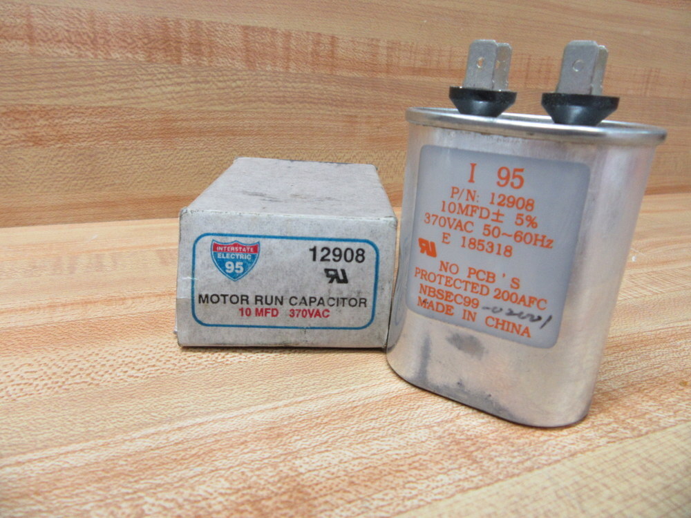 Interstate Electric 95 12908 I 95 Motor Run Capacitor Small Dent