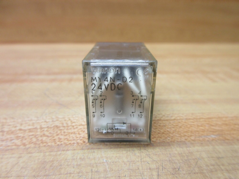 Omron MY4N-D2-24V DC Relay MY4N-D2-24VDC (Pack of 3)