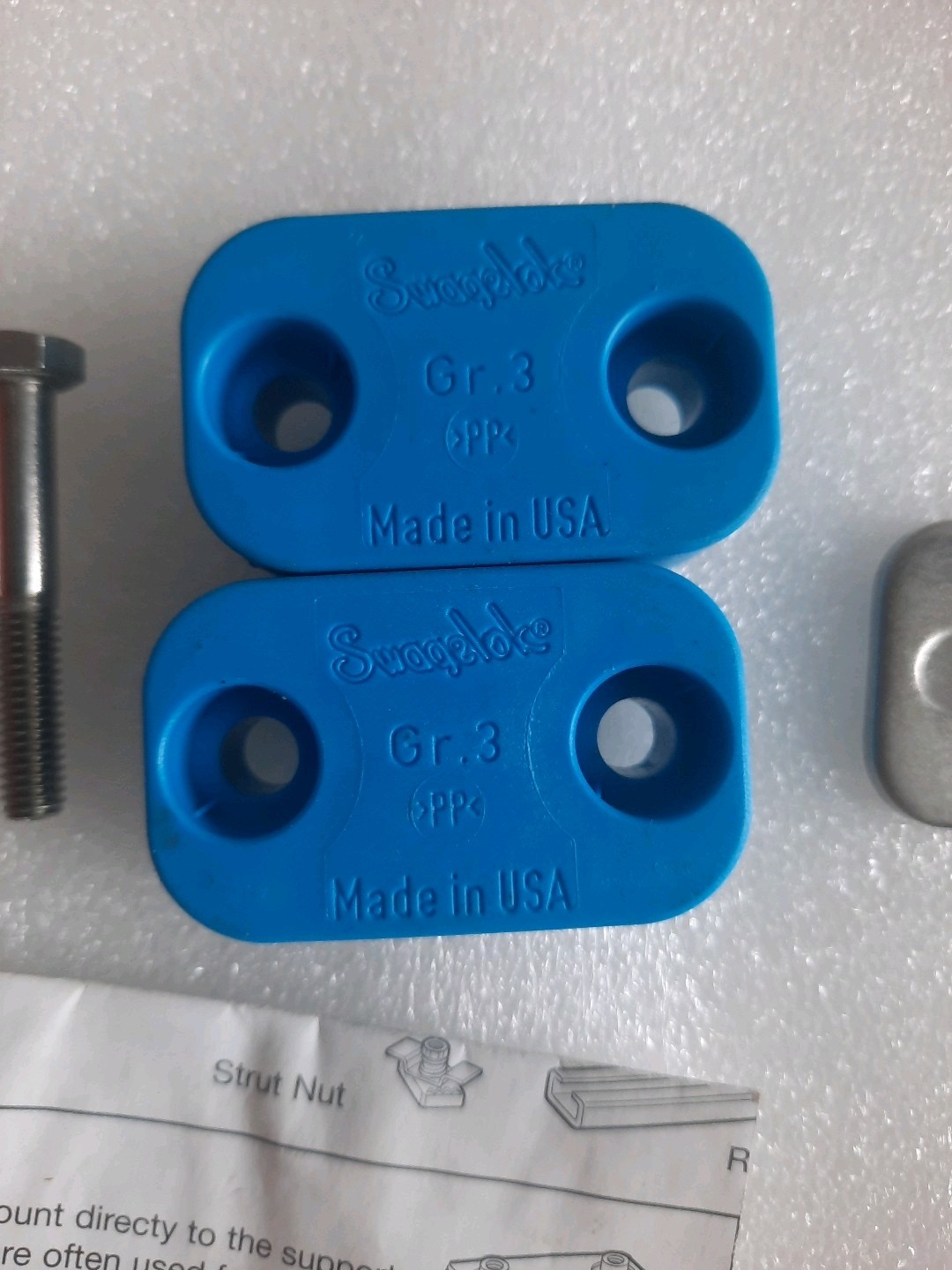 Swagelok 304-S3-PP-16TM 16MM Support System R1PLLT014B lot of 2 pcs