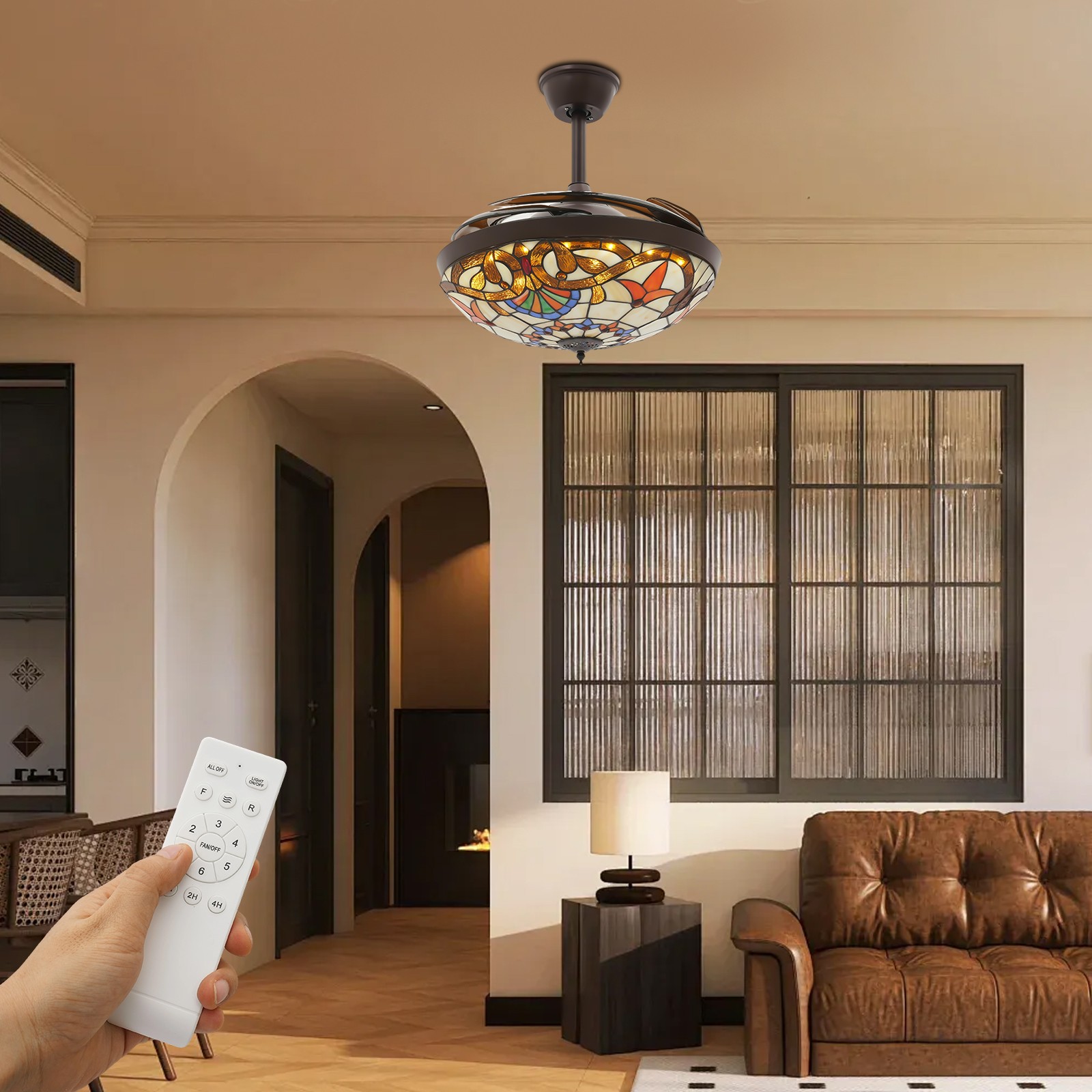 Ceiling Fan Light, 42Inch Ceiling Fan Light, Ceiling Fan Light W/ Remote Control