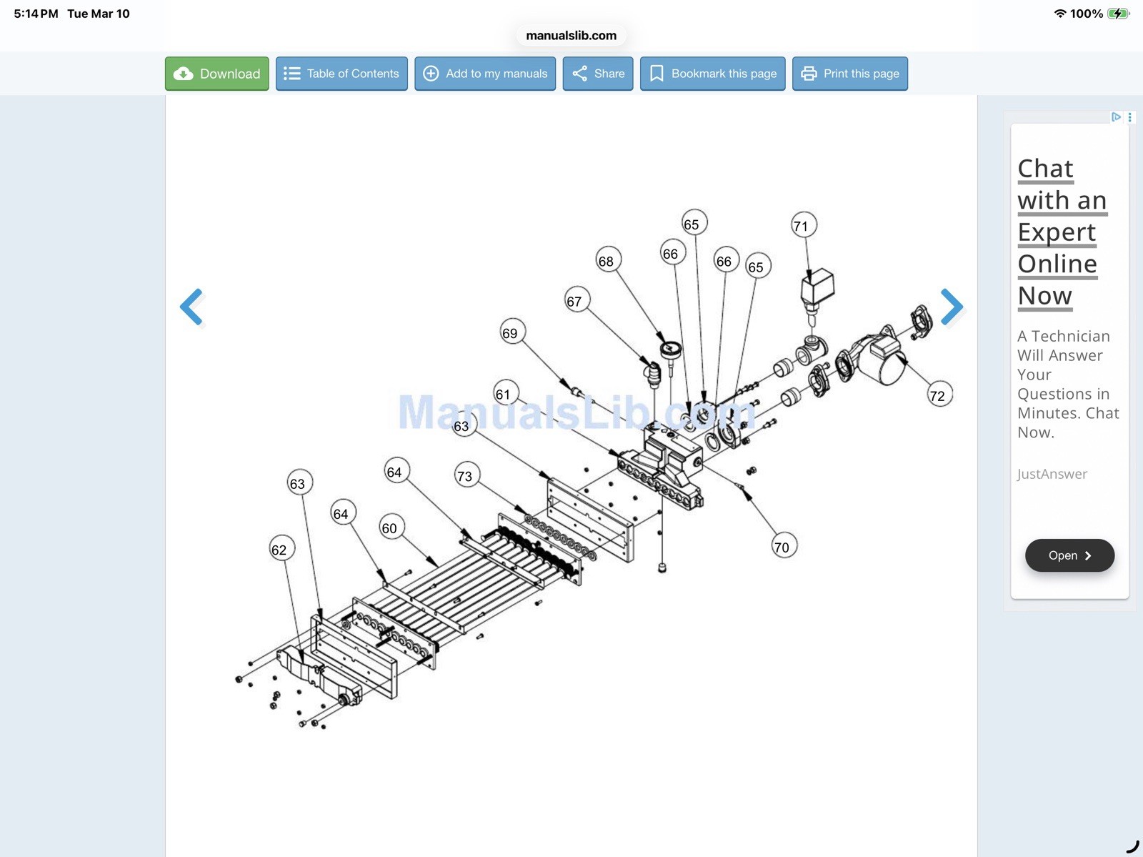 LAARS R2F4122 – F850200-0400 INLET/OUTLET HEADER