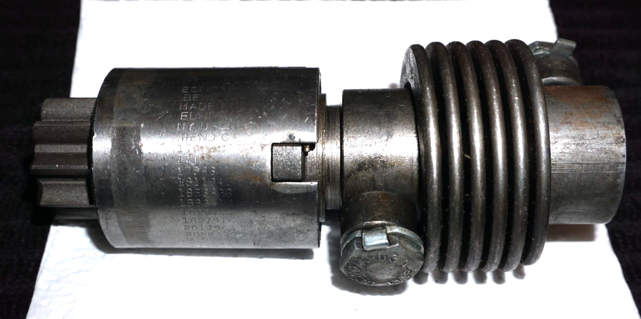 NOS Studebaker Starter Eclipse Bendix Drive 188628 9-Tooth Teeth Auto-Lite