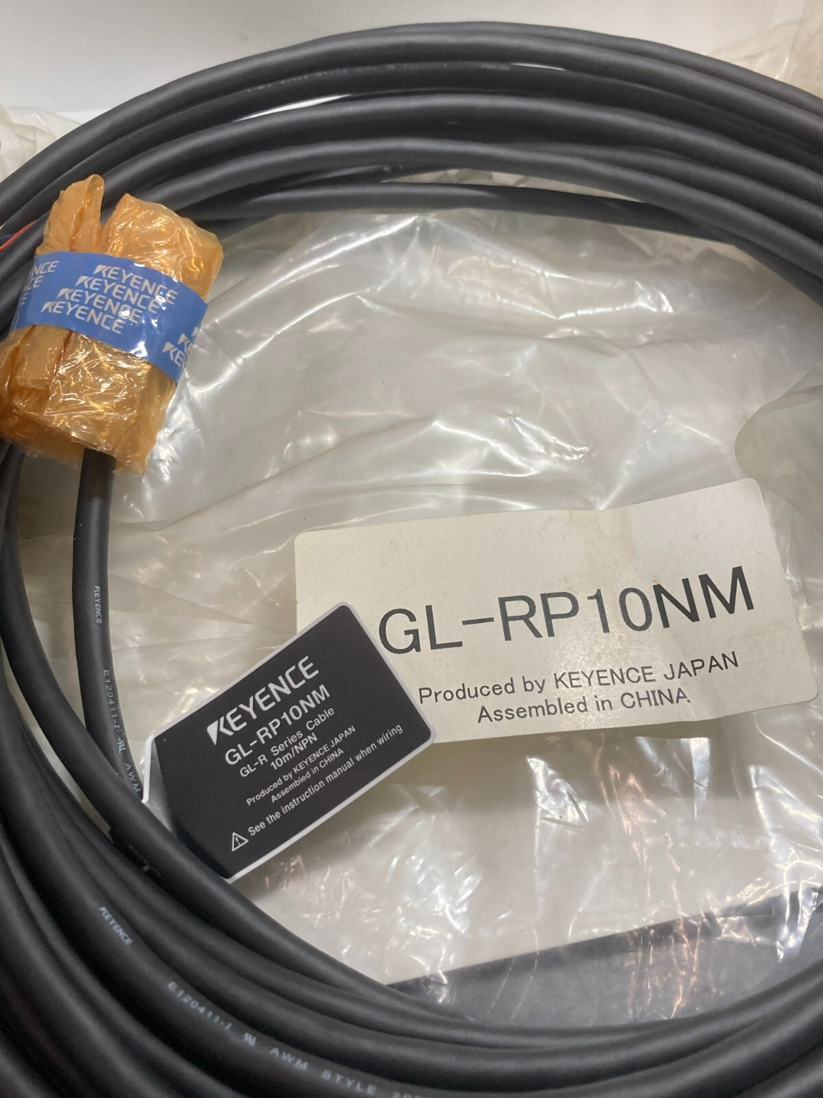 KEYENCE GL-RP10NM CONNECTION CABLE 10M LONG NPN NIB