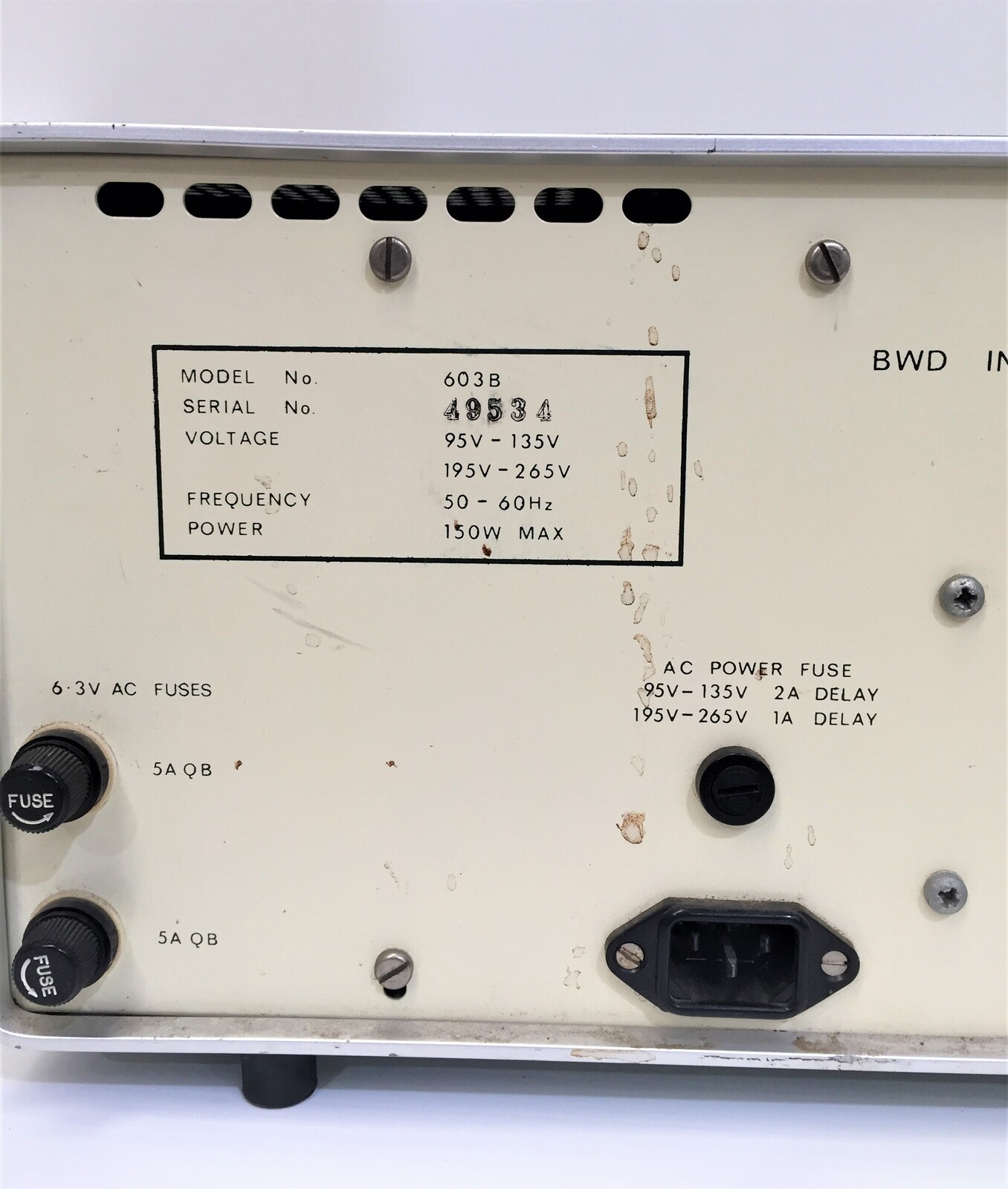 BWD Instruments BWD 603B Mini Lab Laboratory System
