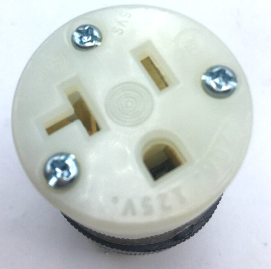 Hubbell Connector Body Insulgrip 2P, 3W, Grounding 20A 125V Nema 5-20R, HBL5369C
